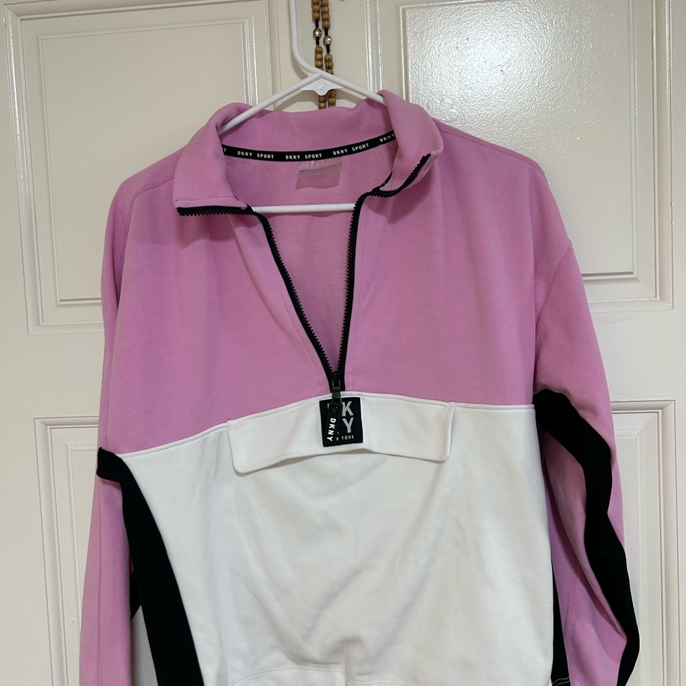 DKNY Sport Pink Top with Black Trim